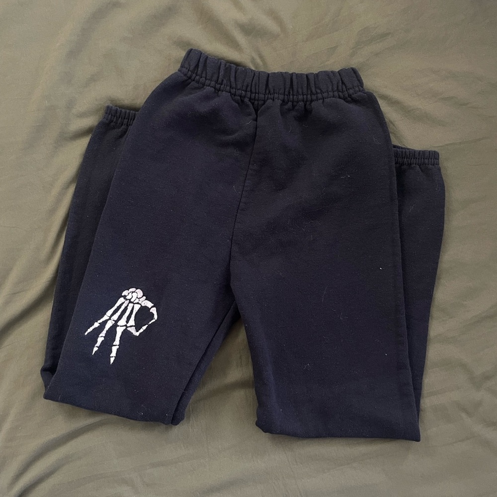 Youth Embroidered Sweatpants Glow in the Dark Halloween Sweats